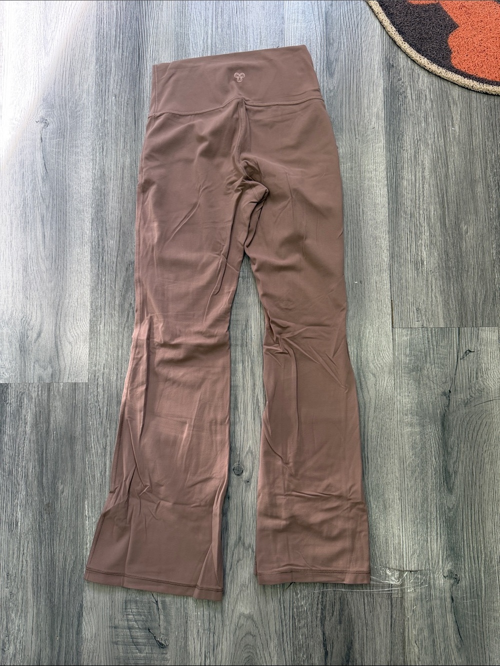 TNA Mauve High-Waist Flare Leg Pants